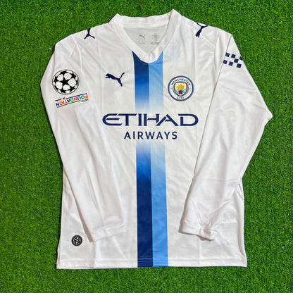 Erling Haaland #9 Manchester City 2026-27 Third New Season Long Sleeve Champions League Patch Jersey Trikot Maillot Soccer Shirt