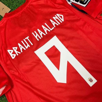 Erling Haaland #9 Norway 2026 World Cup Home Football Jersey