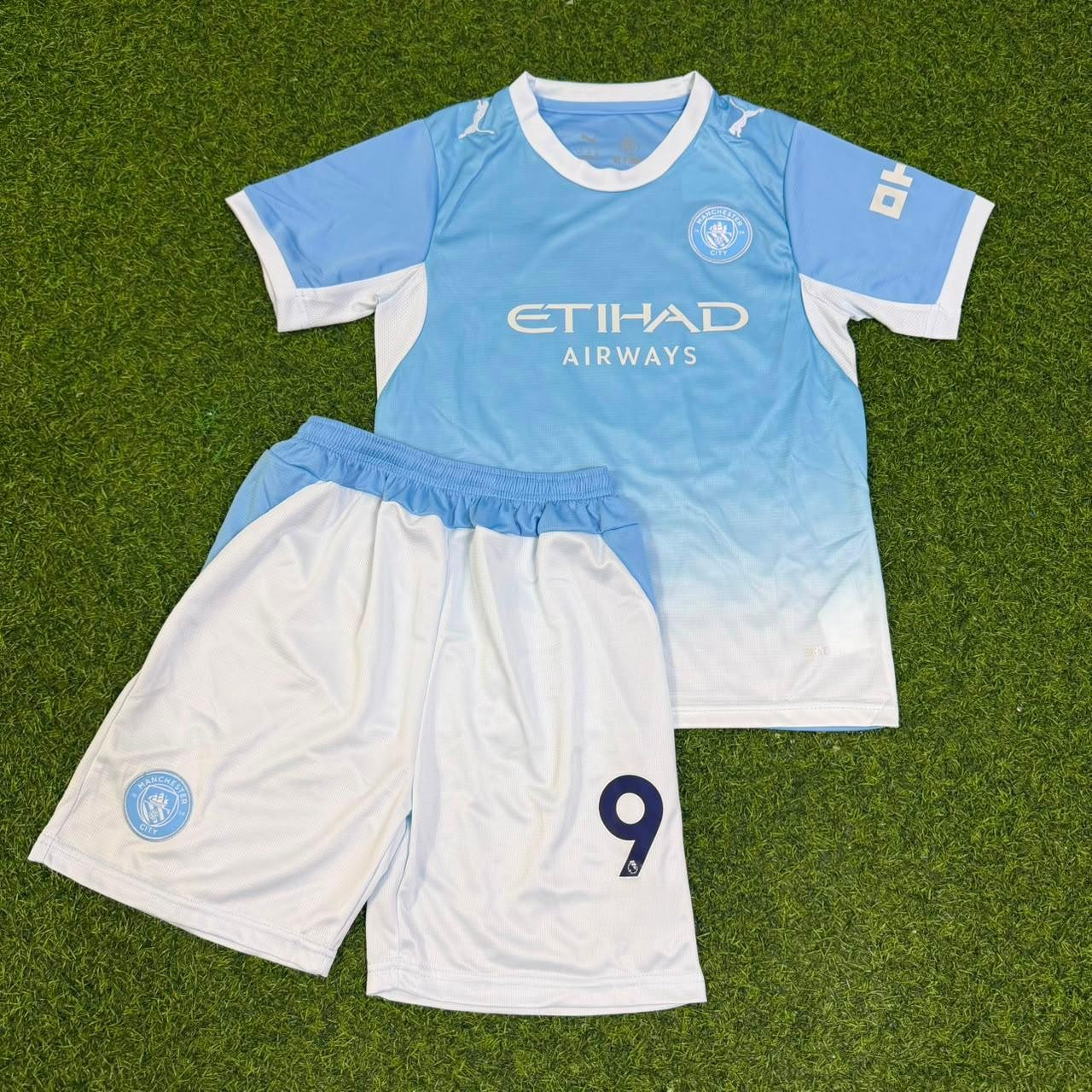 Erling Haaland Manchester City 2026-27 Home New Season Kids Jersey Trikot Maillot Soccer Shirt