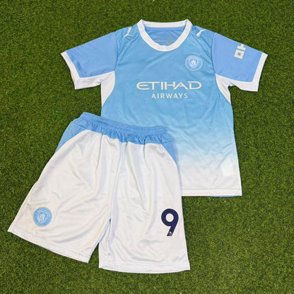 Erling Haaland Manchester City 2026-27 Home New Season Kids Jersey Trikot Maillot Soccer Shirt
