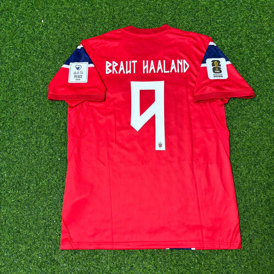 Erling Haaland Norway 2026 WORLD CUP New Season Red Football Jersey Kit