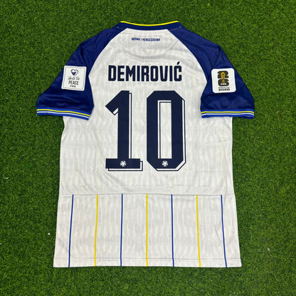 Ermedin Demirovic Bosnia and Herzegovina 2026 World Cup White Football Jersey