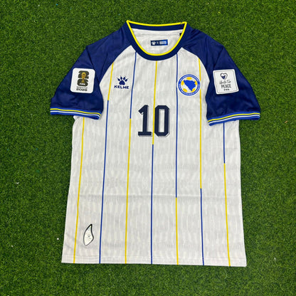 Ermedin Demirovic Bosnia and Herzegovina 2026 World Cup White Football Jersey