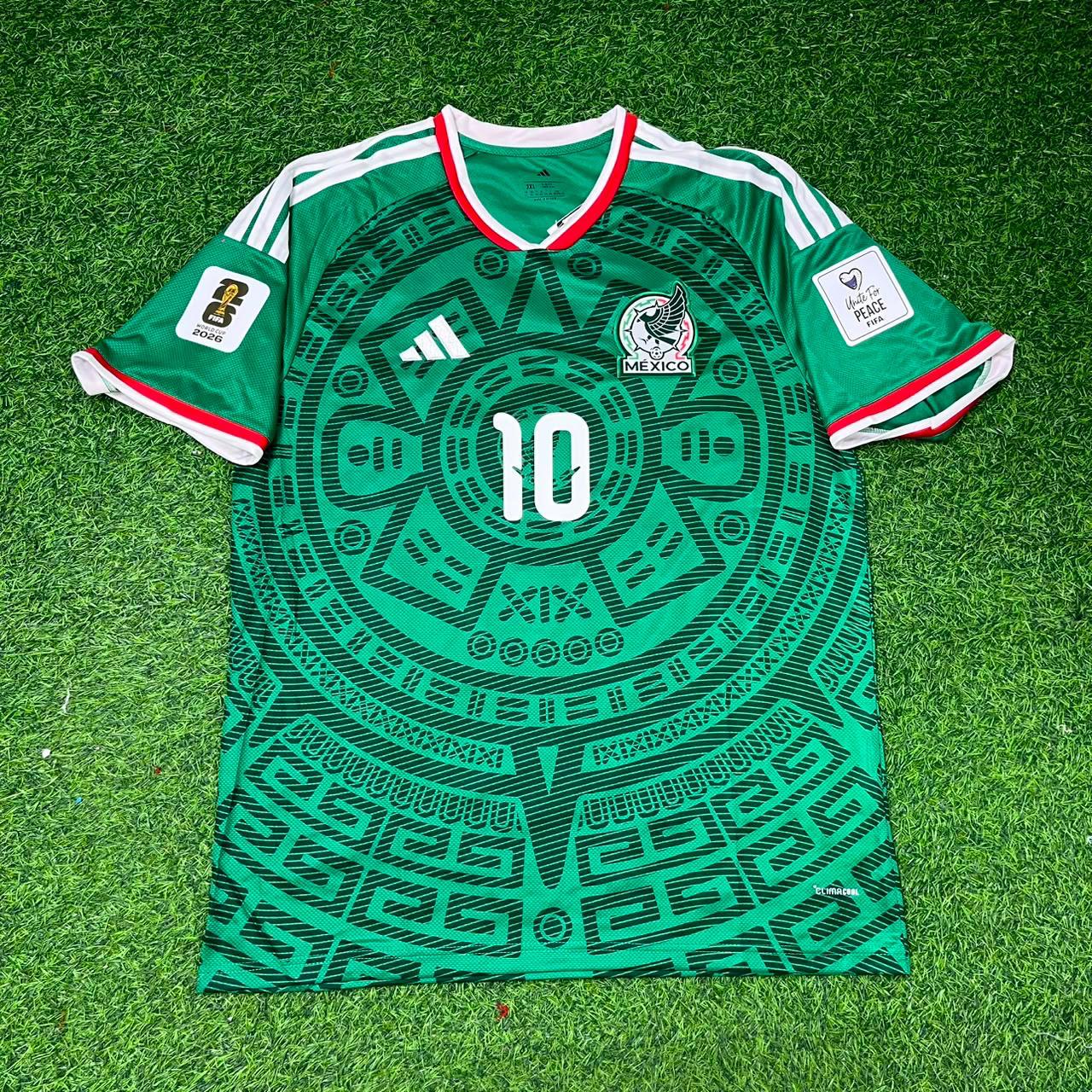 Ernesto Alexis Vega Mexico 2026 World Cup Home Green Football Jersey