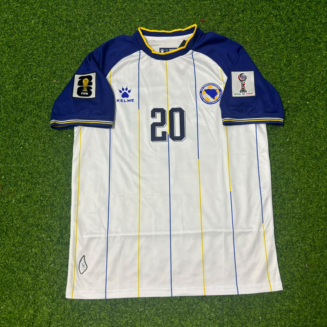 Esmir Bajraktarevic Bosnia and Herzegovina 2026 World Cup Away White Football Jersey
