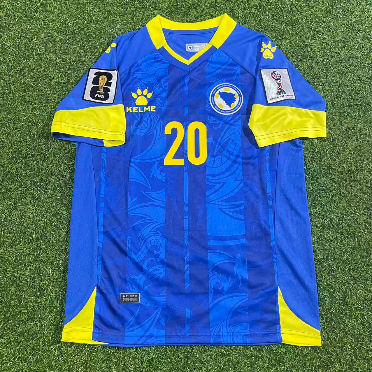 Esmir Bajraktarevic Bosnia and Herzegovina 2026 World Cup Home Football Jersey