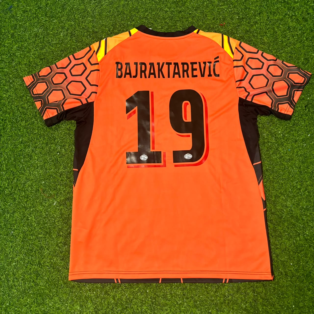 Esmir Bajraktarević PSV Eindhoven 2027 Orange Football Jersey