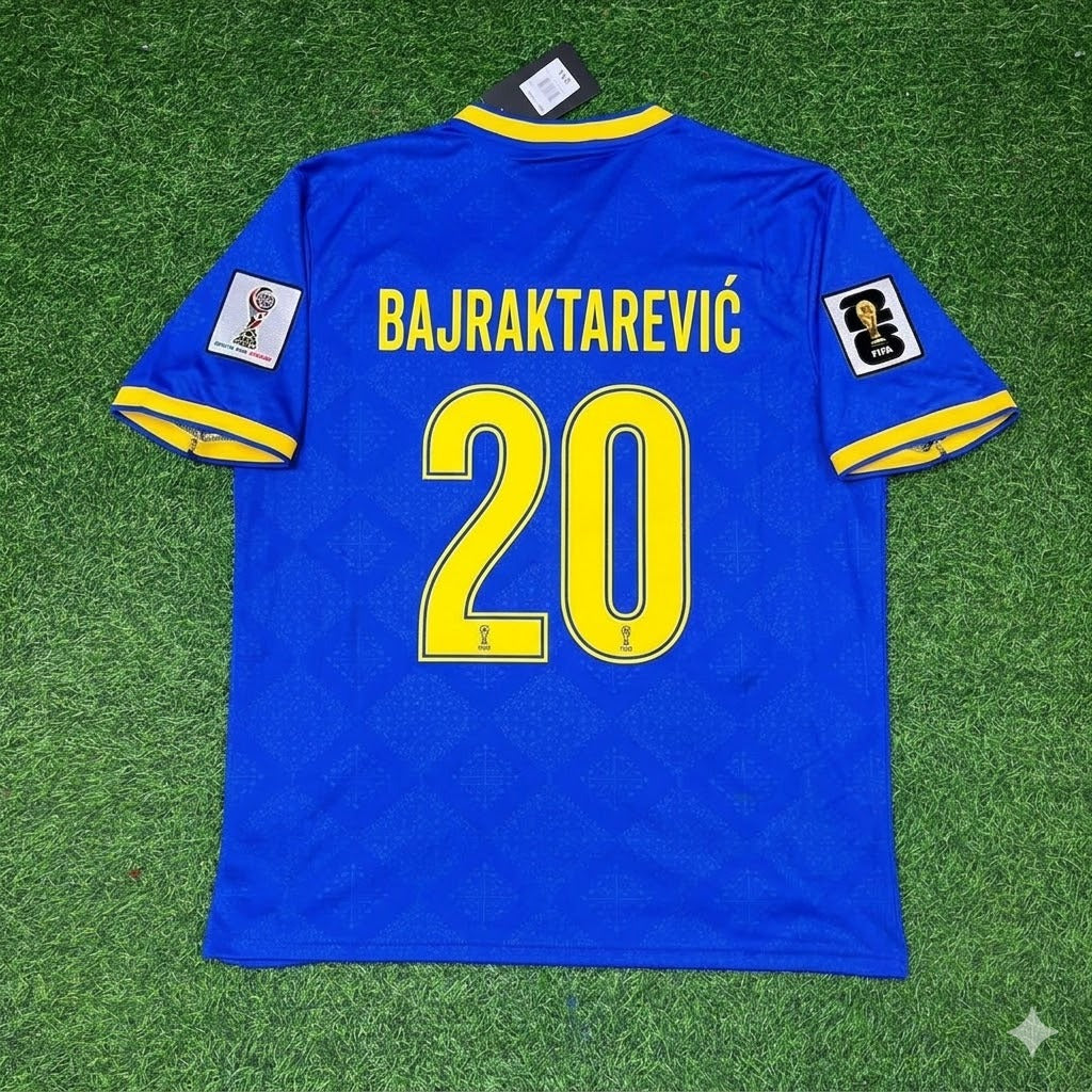 Esmir Bajraktarevic Bosnia and Herzegovina 2026 World Cup Blue Football Jersey