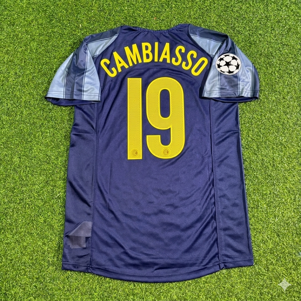 Esteban Cambiasso #19 Inter Milan 2004-05 Retro Football Jersey Kit
