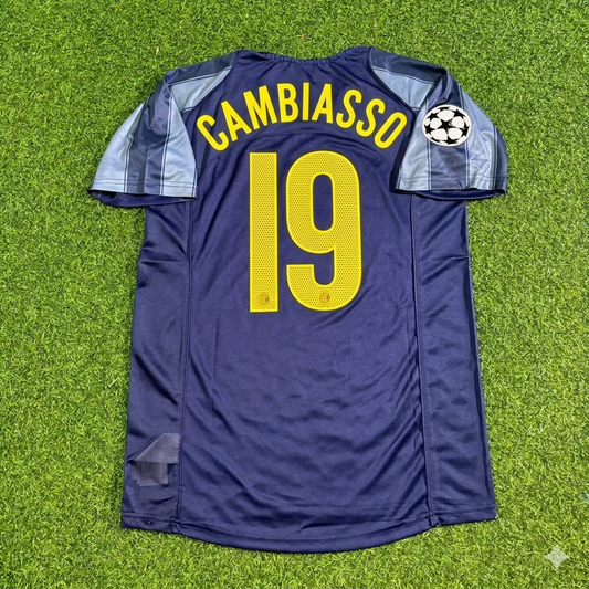 Esteban Cambiasso #19 Inter Milan 2004-05 Retro Football Jersey Kit