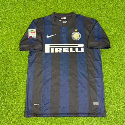 Esteban Cambiasso Inter Milan 2013–2014 Home Retro Football Jersey Kit