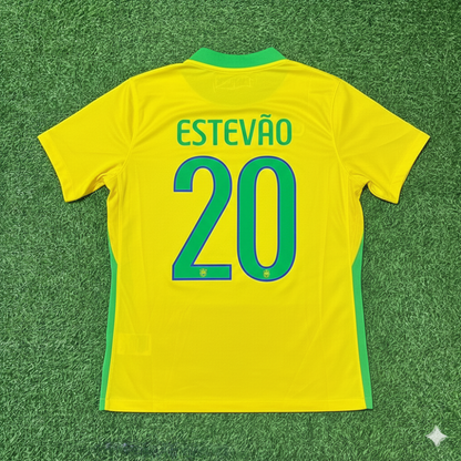 Estevao 20 Brazil 2026 World Cup New Season Football Jersey