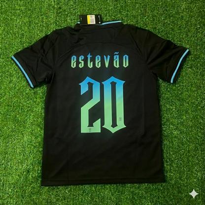 Estevao Brazil Retro Football Jersey Trikot Maglia Soccer Shirt