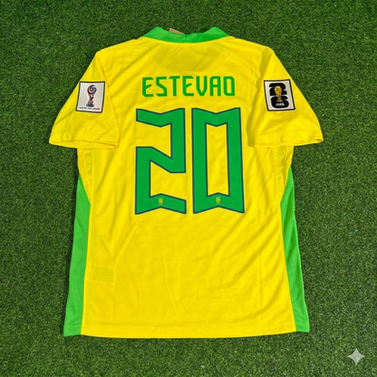Estevao 20 Brazil 2026 World Cup New Season Football Jersey