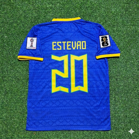 Estêvão Willian 20- Brazil 2026 World Cup Blue New Season Football Jersey