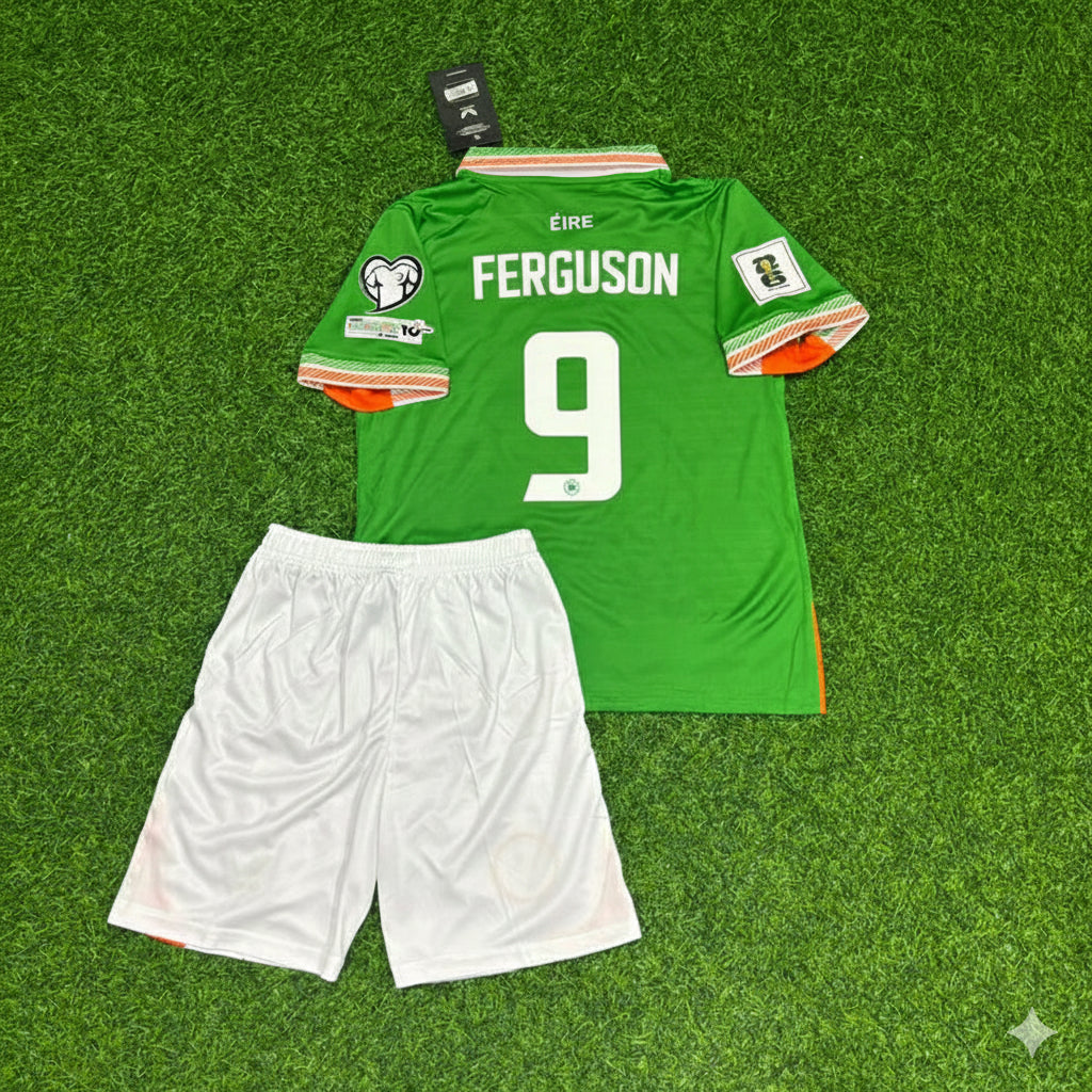 Evan Ferguson Ireland Éire Green 2026 World Cup Kids Football Jersey