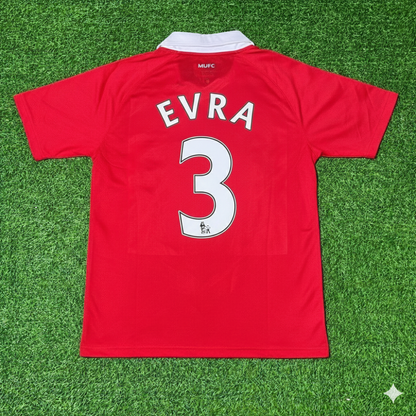 Patrice Evra Manchester United 2010/2011 Retro Home Football Jersey