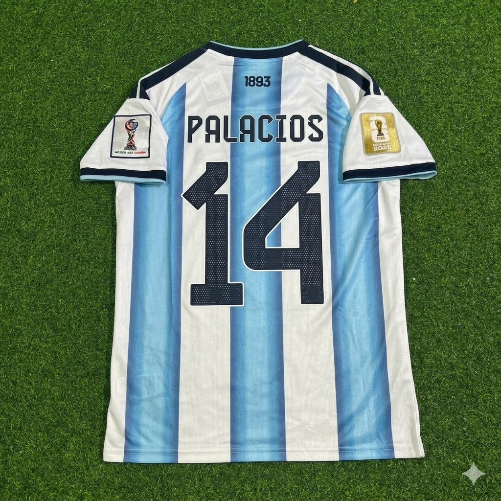 Exequiel Palacios Argentina 2026 World Cup Football Jersey Kit