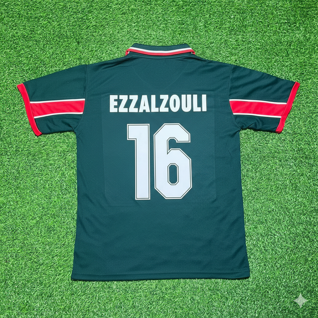 Abde Ezzalzouli Morocco Home Retro Football Jersey