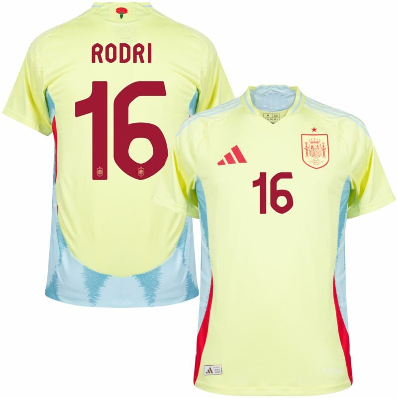 Spain Rodri EURO 2024 Football Jersey Maillot Trikot Camiseta