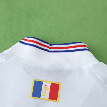 France 1996 Season Away White Retro Jersey Trikot Soccer Shirt