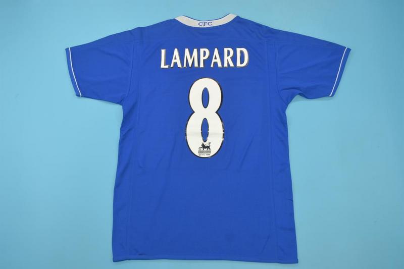 Frank Lampard Chelsea 2003 2005 Season Home Navy Blue Retro Jersey Trikot Soccer Shirt