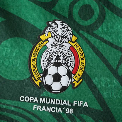 Mexico 1998 Season Home Green Retro Jersey Trikot Soccer Shirt