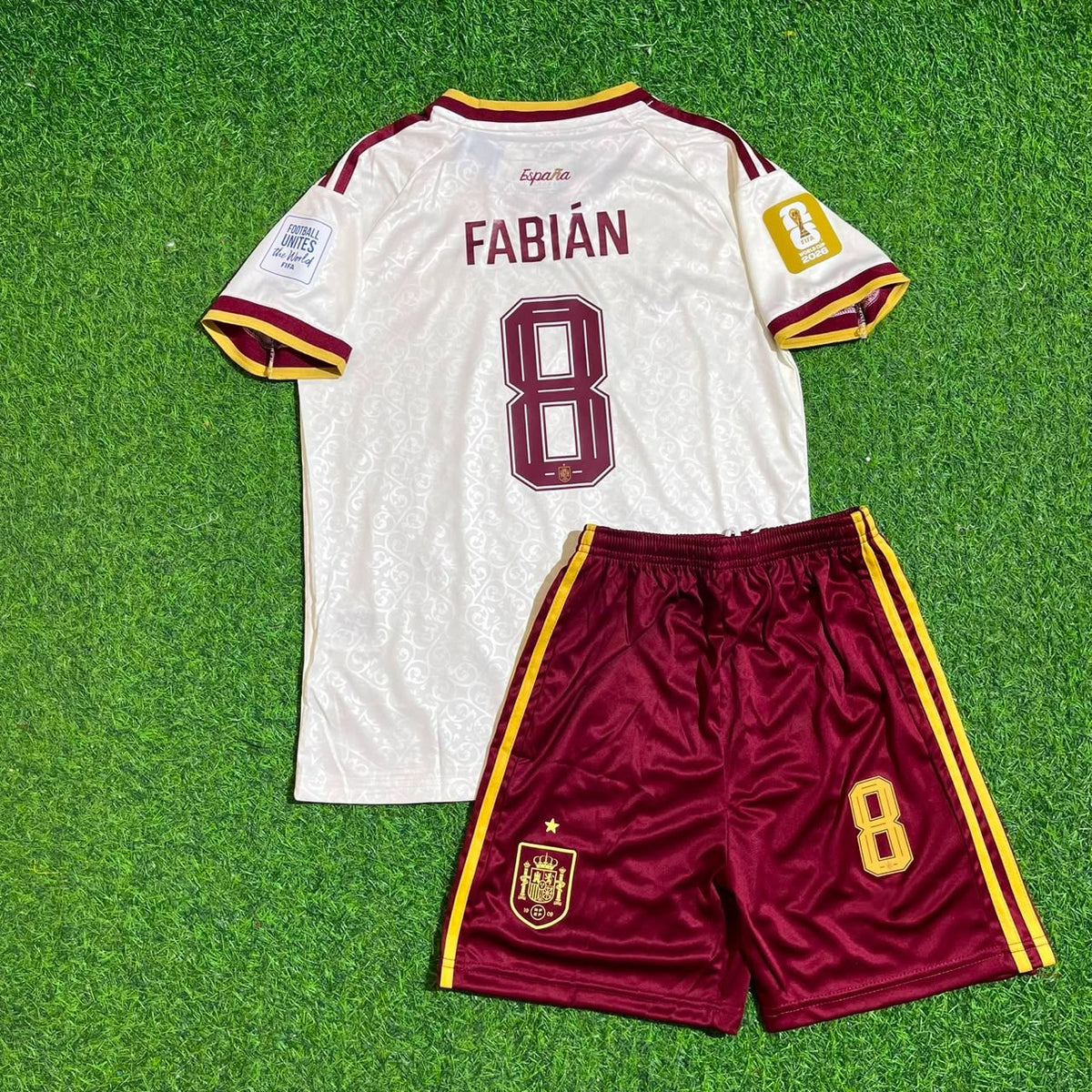 Fabian Ruiz Spain 2026 World Cup Kids Away Football Jersey