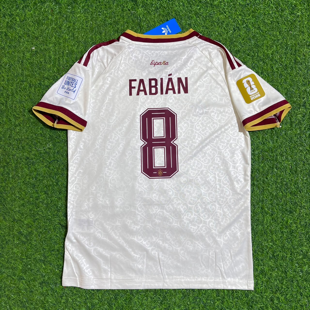 Fabian Ruiz Spain 2026 World Cup Kids Away Football Jersey