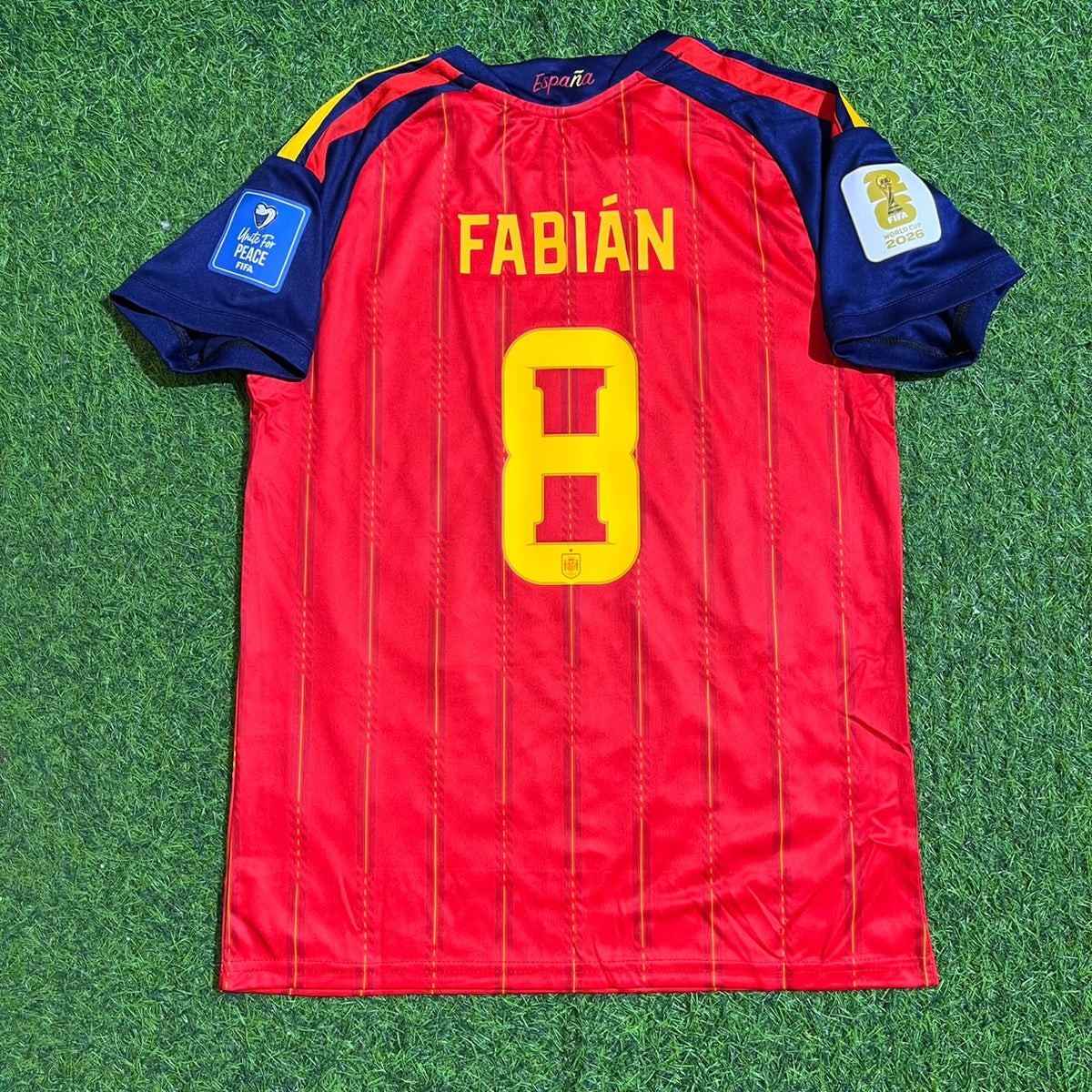 Fabian Ruiz #8 Spain 2026 World Cup Home Football Jersey