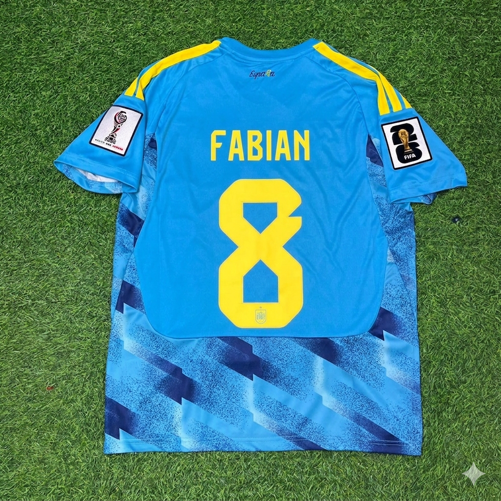 Fabián Ruiz Peña #8 Spain 2026 World Cup Blue Special Football Jersey