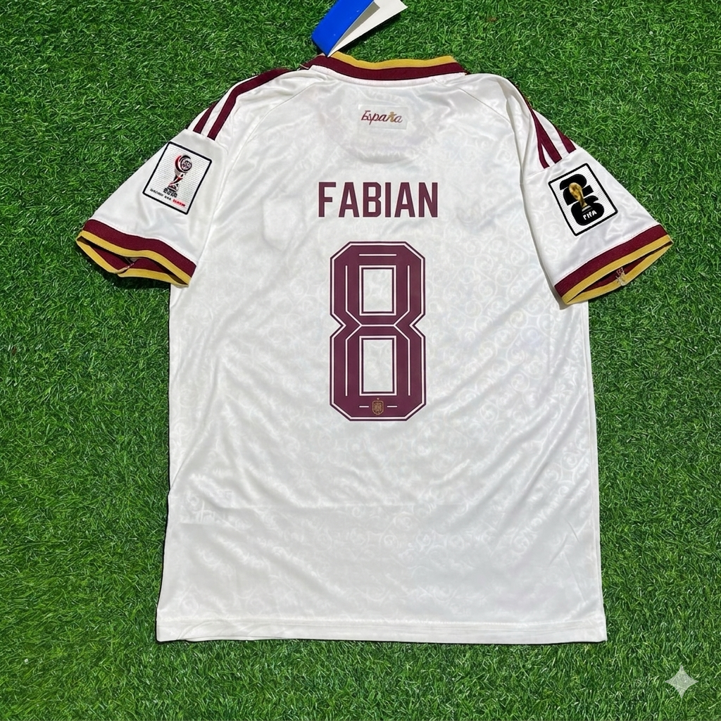Maillot de football extérieur Fabián Ruiz 8 - Espagne Coupe du Monde 2026