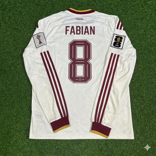 Fabián Ruiz Peña #8 Spain 2026 World Cup Away Long Sleeve Jersey Trikot Maillot