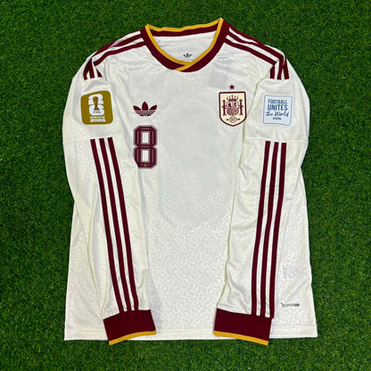 Fabián Ruiz Peña #8 Spain 2026 World Cup Away Long Sleeve Jersey Trikot Maillot