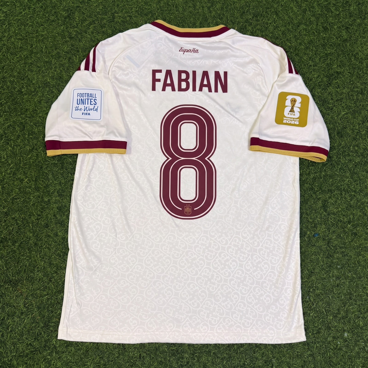 Fabian Ruiz #8 Spain Two Star 2026 World Cup Champions Away Jersey Trikot Maillot