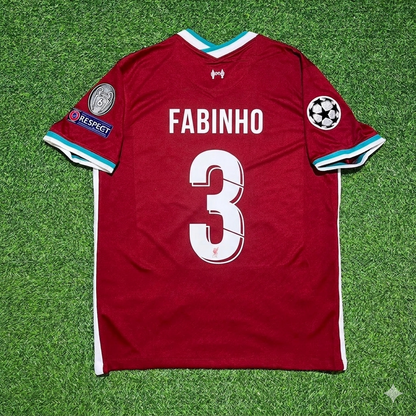 Fabinho 3# Liverpool 2019 2020 Home Retro Football Jersey