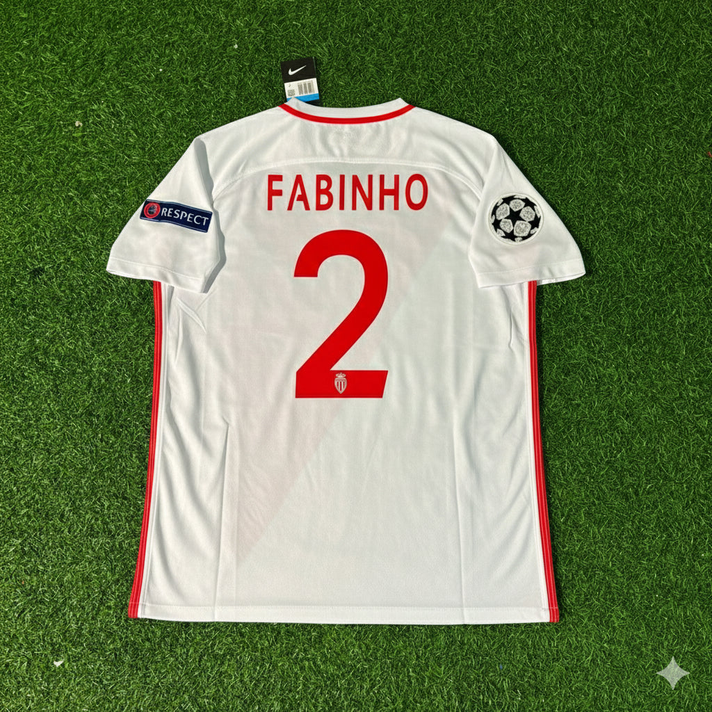 Fabinho Monaco 2016–17 Champions League Retro-Trikot-Fußballtrikot