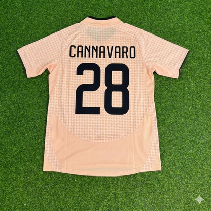 Fabio Cannavaro 28 Juventus Auswärts Retro Fußballtrikot