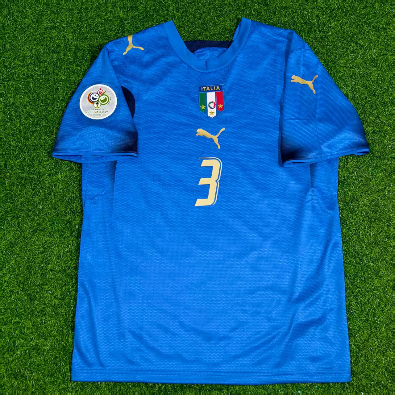 Fabio Grosso Italy 2006 World Cup Final Retro Football Jersey