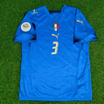 Fabio Grosso Italy 2006 World Cup Final Retro Football Jersey