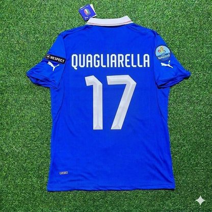 Fabio Quagliarella 17- Italy Euro 2012 Retro Home Jersey