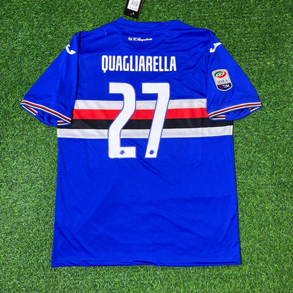 Fabio Quagliarella Sampdoria 2016/2017 Retro Football Jersey