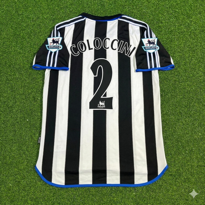 Fabricio Coloccini #2 Newcastle United Retro Trikot Kit Jersey Soccer Shirt