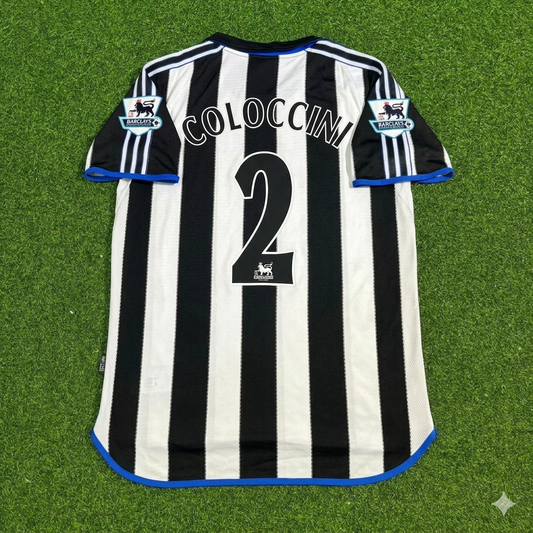 Fabricio Coloccini #2 Newcastle United Retro Trikot Kit Jersey Soccer Shirt