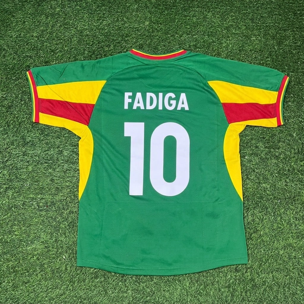 Khalilou Fadiga Senegal 2002 World Cup Retro Jersey