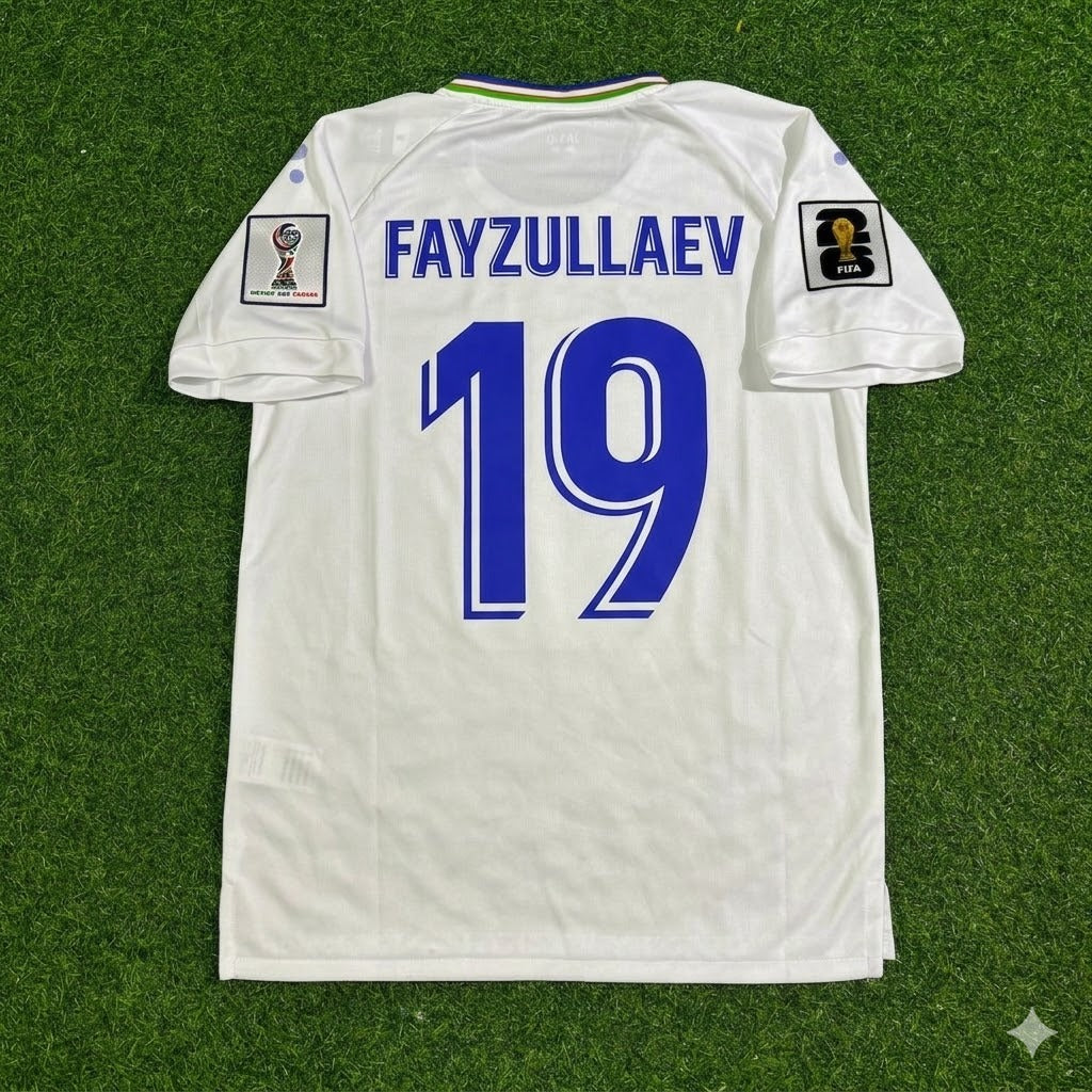 Abbosbek Fayzullaev Uzbekistan 2026 World Cup Football Jersey
