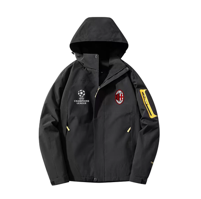 Milan Black Windbreaker Jacket – | Windbreaker Jacke | Coupe-Vent (Copy) Soccer Shirt