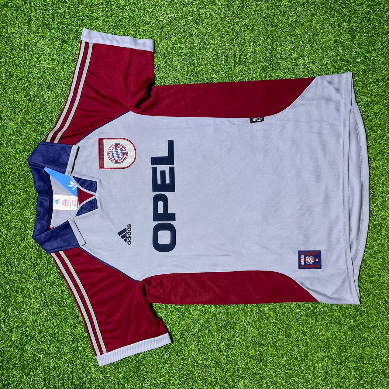 FC Bayern München 1998/99 Saison Grau Auswärts Retro Trikot