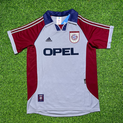 FC Bayern München 1998/99 Saison Grau Auswärts Retro Trikot