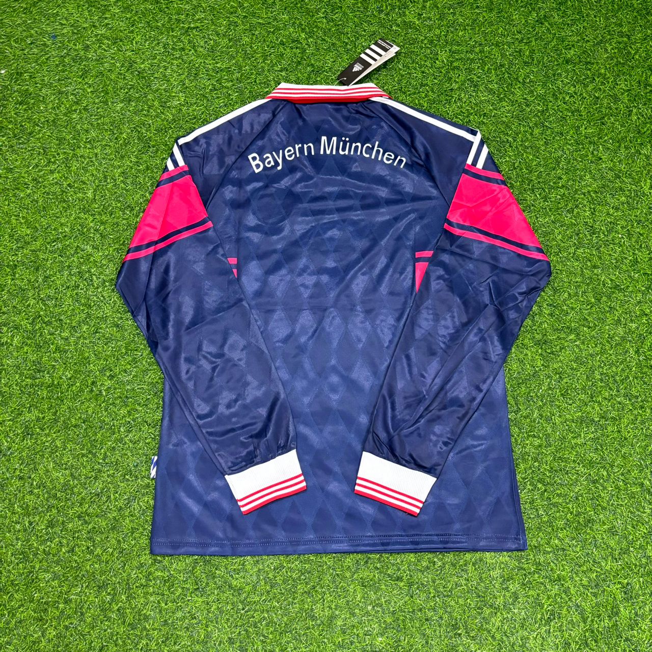 FC Bayern München 1997/98 Saison Langarm Heim Retro Trikot